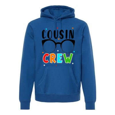 Best Cousin Crew Squad Christmas Leader Of The Cousin Crew Funny Gift Premium Hoodie