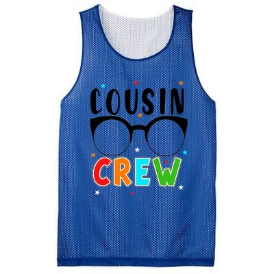 Best Cousin Crew Squad Christmas Leader Of The Cousin Crew Funny Gift Mesh Reversible Basketball Jersey Tank