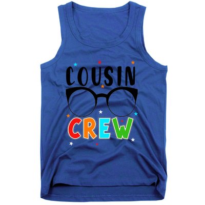 Best Cousin Crew Squad Christmas Leader Of The Cousin Crew Funny Gift Tank Top