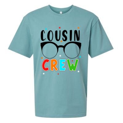 Best Cousin Crew Squad Christmas Leader Of The Cousin Crew Funny Gift Sueded Cloud Jersey T-Shirt