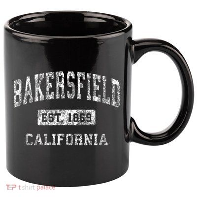 Bakersfield California Ca Vintage Established Sports Design 11oz C Handle Ceramic Mug