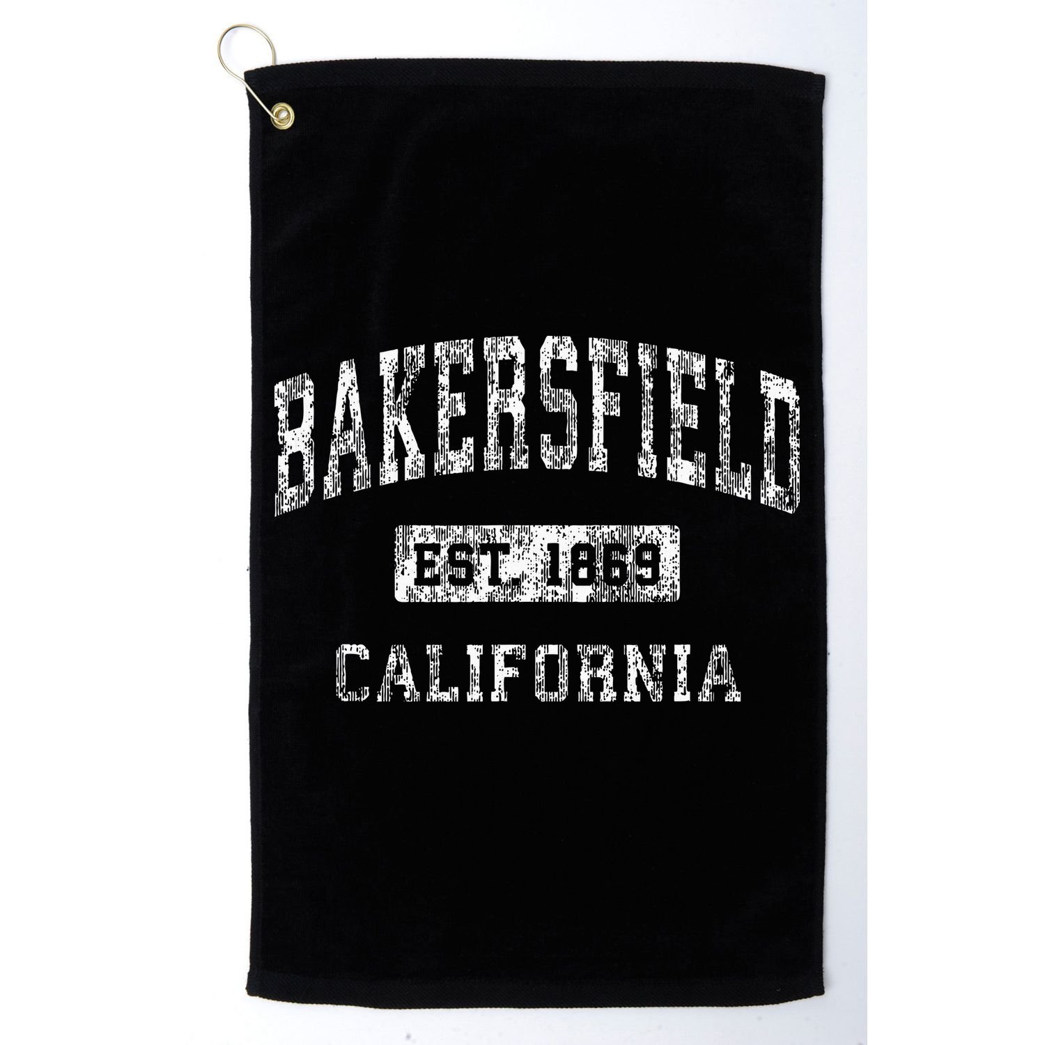Bakersfield California Ca Vintage Established Sports Design Golf Towel