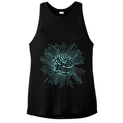 Binary Coding Computer Nerd Geeks Programmer Funny Coding Ladies PosiCharge Tri-Blend Wicking Tank