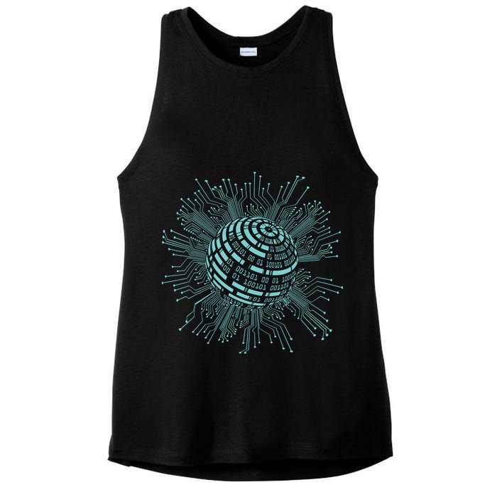 Binary Coding Computer Nerd Geeks Programmer Funny Coding Ladies PosiCharge Tri-Blend Wicking Tank