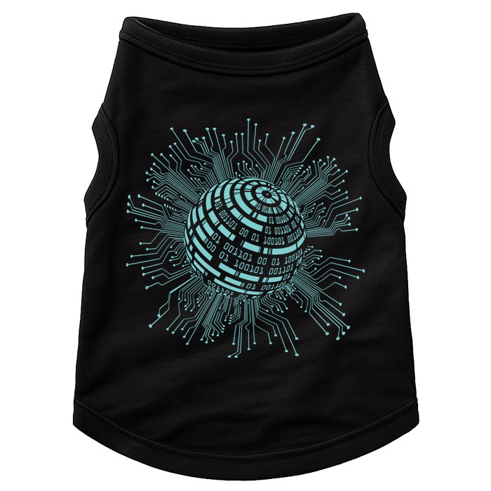 Binary Coding Computer Nerd Geeks Programmer Funny Coding Doggie Tank