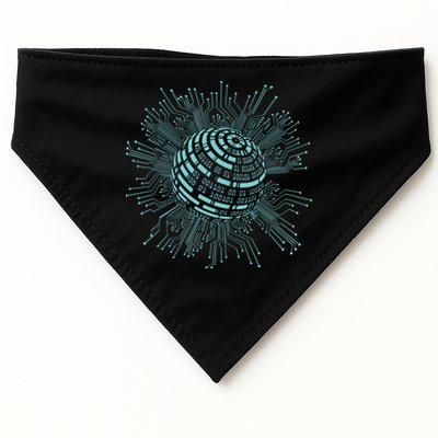 Binary Coding Computer Nerd Geeks Programmer Funny Coding USA-Made Doggie Bandana