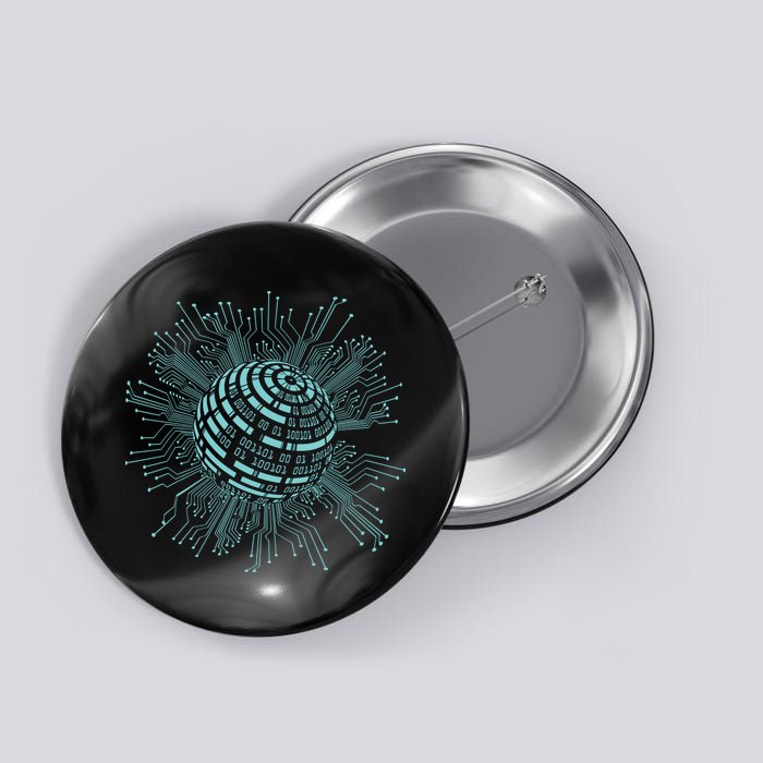 Binary Coding Computer Nerd Geeks Programmer Funny Coding Button