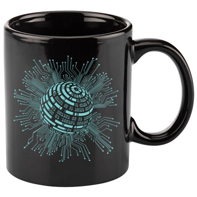 Binary Coding Computer Nerd Geeks Programmer Funny Coding 11oz C Handle Ceramic Mug