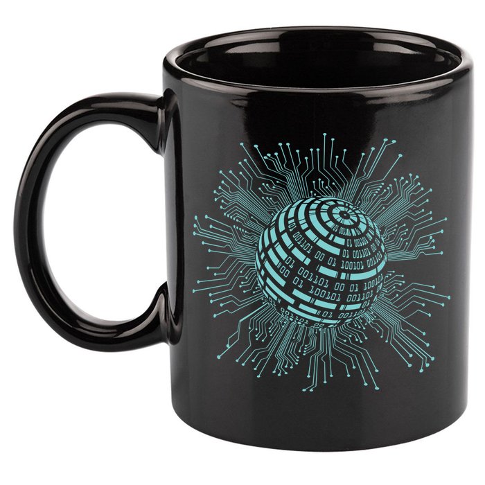 Binary Coding Computer Nerd Geeks Programmer Funny Coding 11oz C Handle Ceramic Mug