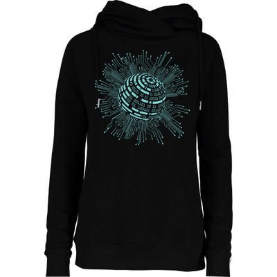 Binary Coding Computer Nerd Geeks Programmer Funny Coding Womens Funnel Neck Pullover Hood