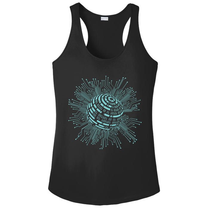 Binary Coding Computer Nerd Geeks Programmer Funny Coding Ladies PosiCharge Competitor Racerback Tank