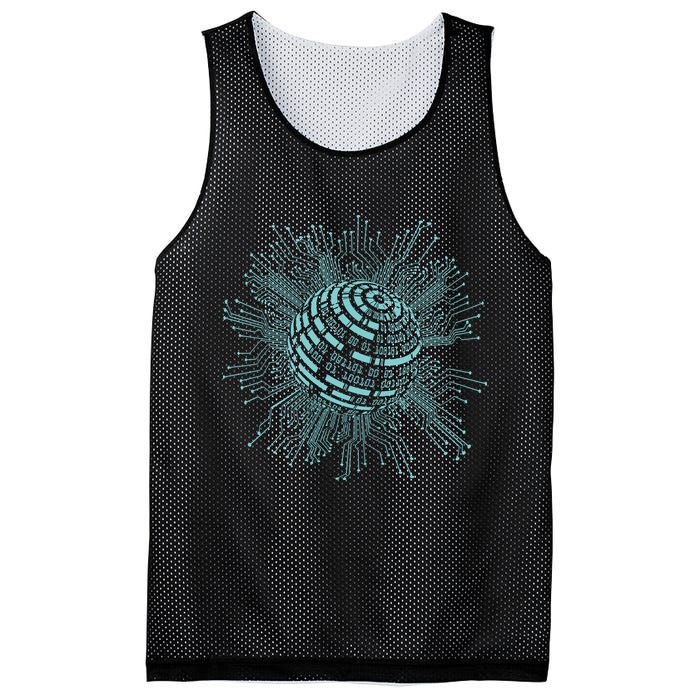 Binary Coding Computer Nerd Geeks Programmer Funny Coding Mesh Reversible Basketball Jersey Tank