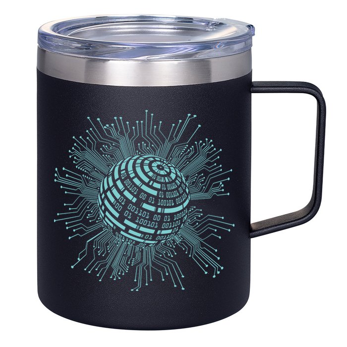 Binary Coding Computer Nerd Geeks Programmer Funny Coding 12oz Stainless Steel Coffee Mug