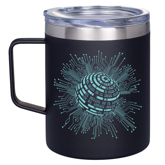 Binary Coding Computer Nerd Geeks Programmer Funny Coding 12oz Stainless Steel Coffee Mug