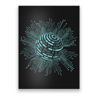 Binary Coding Computer Nerd Geeks Programmer Funny Coding Poster