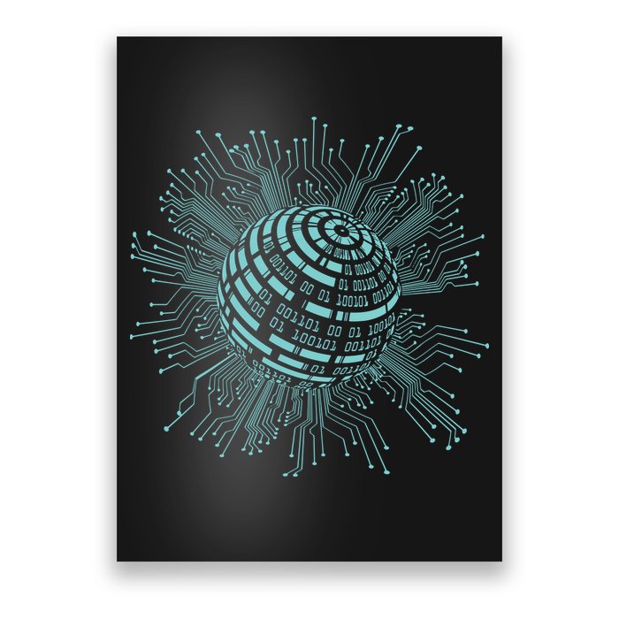 Binary Coding Computer Nerd Geeks Programmer Funny Coding Poster