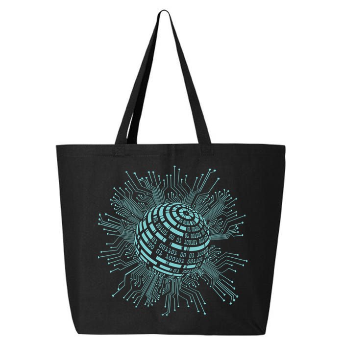 Binary Coding Computer Nerd Geeks Programmer Funny Coding 25L Jumbo Tote