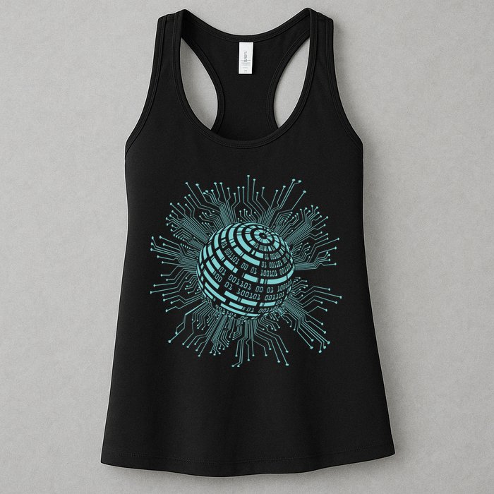 Binary Coding Computer Nerd Geeks Programmer Funny Coding Womens Tank Top