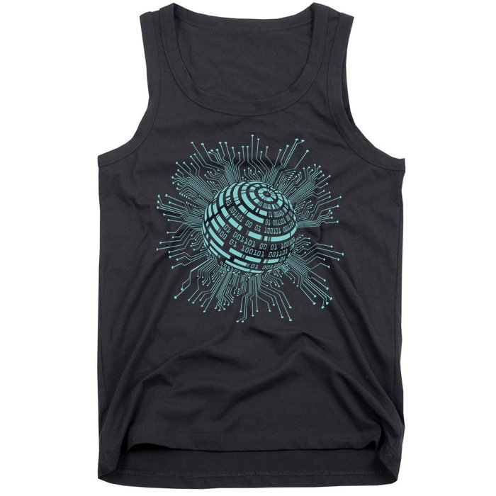 Binary Coding Computer Nerd Geeks Programmer Funny Coding Tank Top