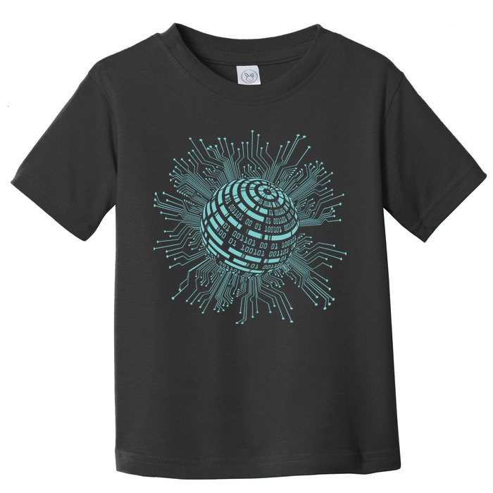 Binary Coding Computer Nerd Geeks Programmer Funny Coding Toddler T-Shirt