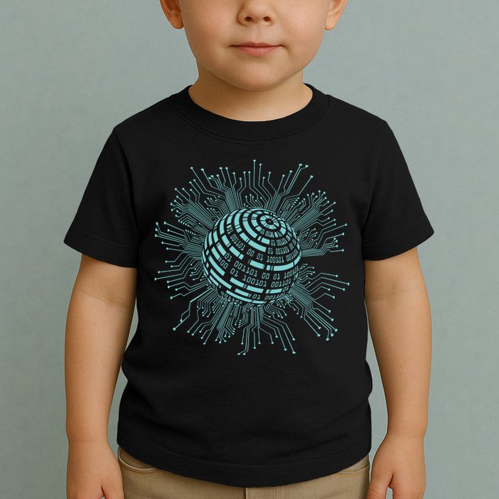 Binary Coding Computer Nerd Geeks Programmer Funny Coding Toddler T-Shirt