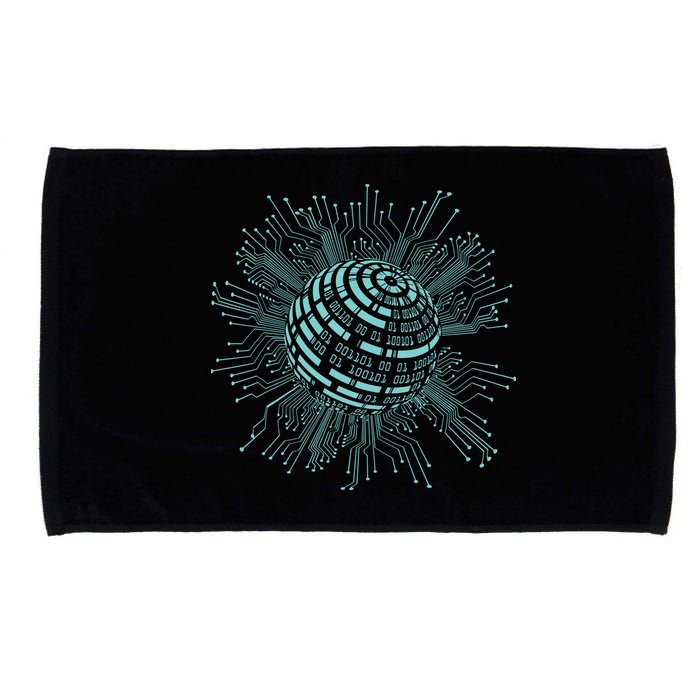 Binary Coding Computer Nerd Geeks Programmer Funny Coding Microfiber Hand Towel