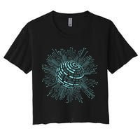 Binary Coding Computer Nerd Geeks Programmer Funny Coding Crop Top