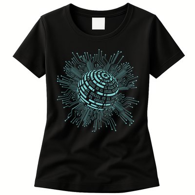 Binary Coding Computer Nerd Geeks Programmer Funny Coding Womens T-Shirt