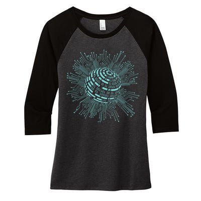 Binary Coding Computer Nerd Geeks Programmer Funny Coding Women's Tri-Blend 3/4-Sleeve Raglan Shirt