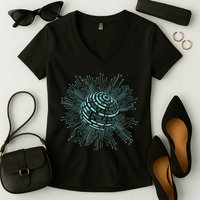Binary Coding Computer Nerd Geeks Programmer Funny Coding Women's V-Neck T-Shirt