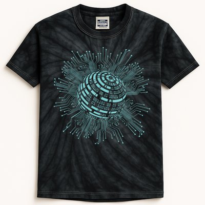 Binary Coding Computer Nerd Geeks Programmer Funny Coding Kids Tie-Dye T-Shirt