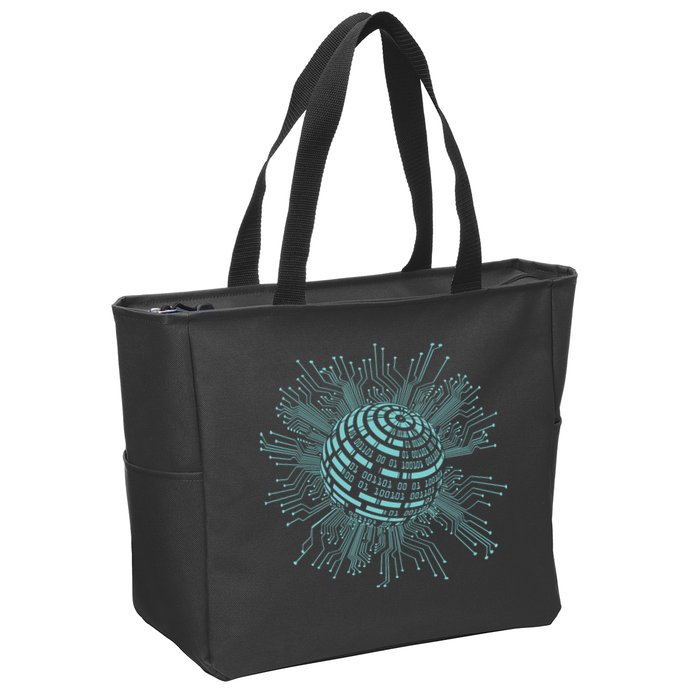 Binary Coding Computer Nerd Geeks Programmer Funny Coding Zip Tote Bag