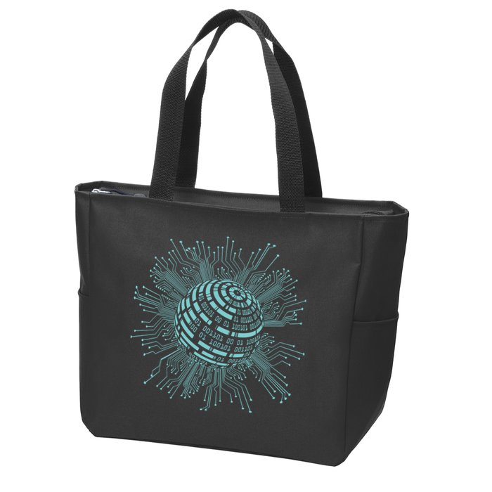 Binary Coding Computer Nerd Geeks Programmer Funny Coding Zip Tote Bag