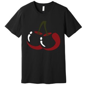 Big Cherry Costume Cute Easy Vegetable Halloween Gift Premium T-Shirt