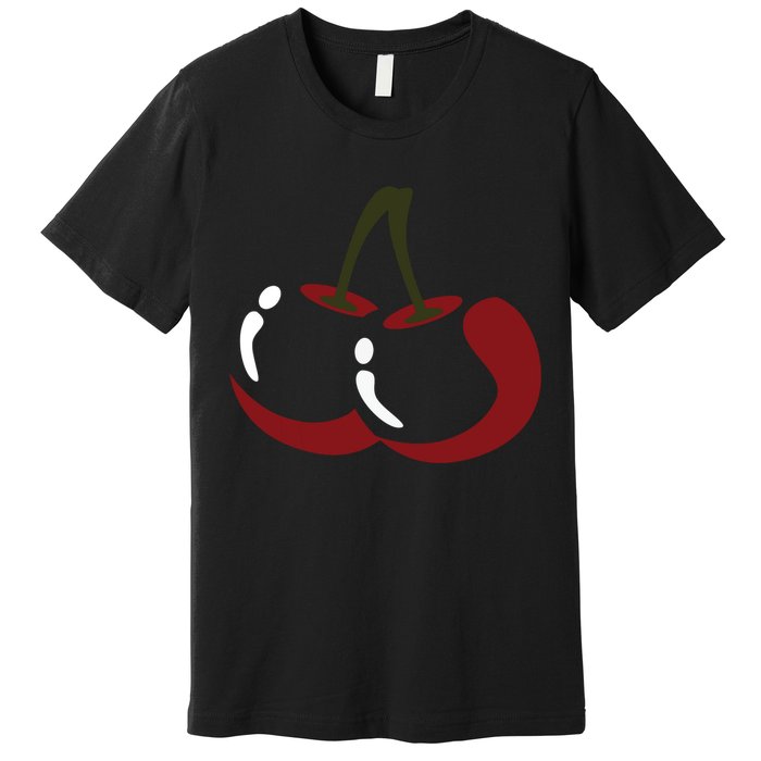 Big Cherry Costume Cute Easy Vegetable Halloween Gift Premium T-Shirt