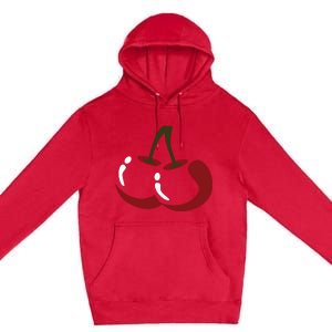 Big Cherry Costume Cute Easy Vegetable Halloween Gift Premium Pullover Hoodie