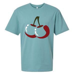 Big Cherry Costume Cute Easy Vegetable Halloween Gift Sueded Cloud Jersey T-Shirt