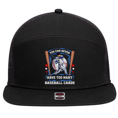 Baseball Cards Collector 7 Panel Mesh Trucker Snapback Hat