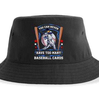 Baseball Cards Collector Sustainable Bucket Hat