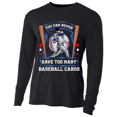Baseball Cards Collector Cooling Performance Long Sleeve Crew