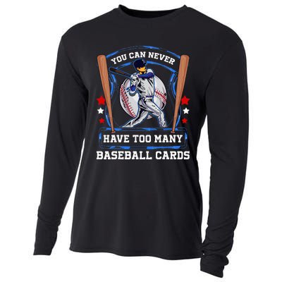 Baseball Cards Collector Cooling Performance Long Sleeve Crew