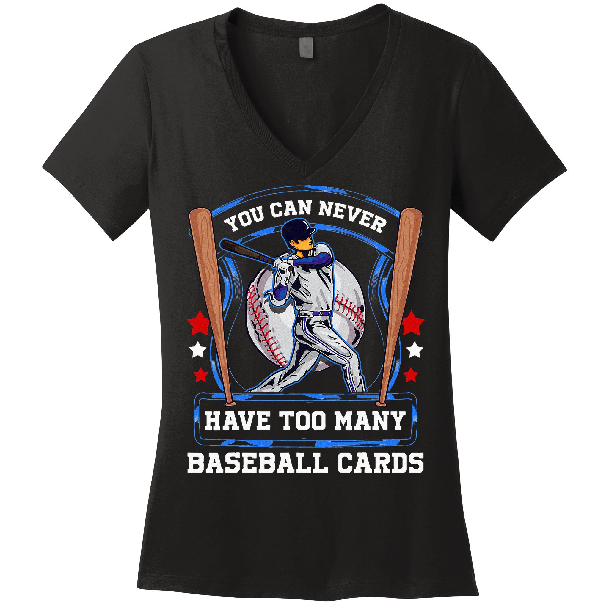Baseball Cards Collector Women's V-Neck T-Shirt