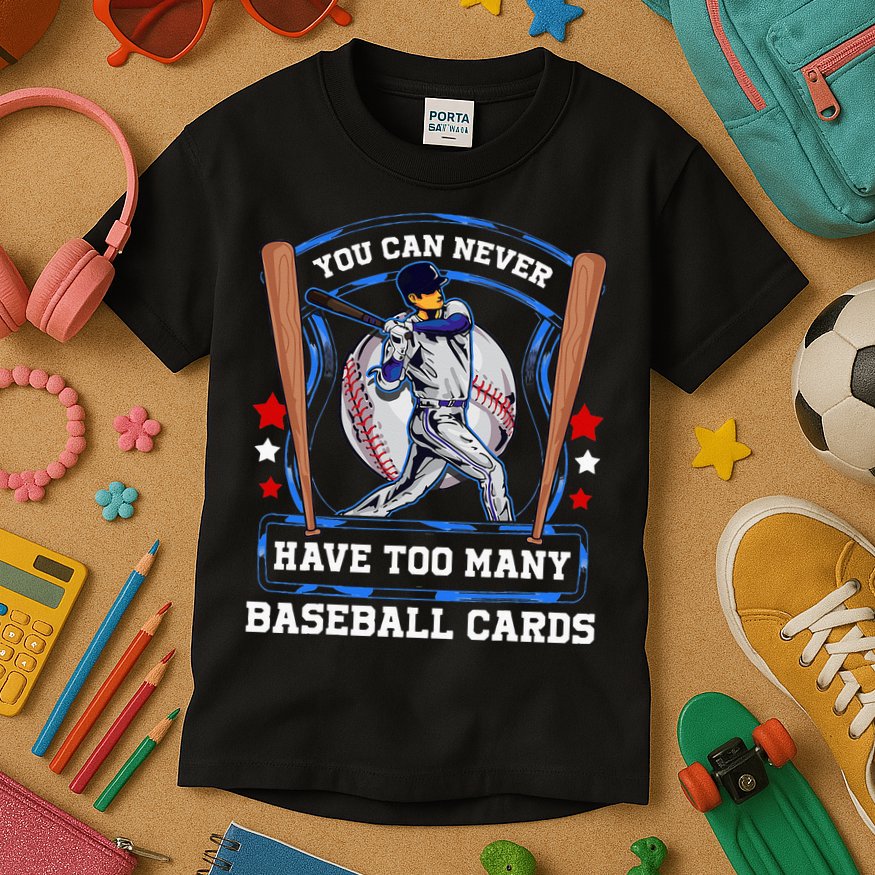 Baseball Cards Collector Kids T-Shirt