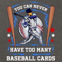 Baseball Cards Collector Cotton Canvas Backpack