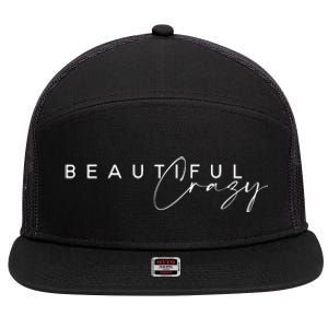 Beautiful Crazy Country Music 7 Panel Mesh Trucker Snapback Hat