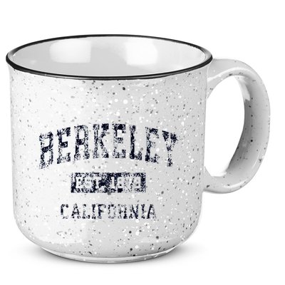 Berkeley California CA Vintage Sports Design Navy Print  15oz Campfire Ceramic Mug