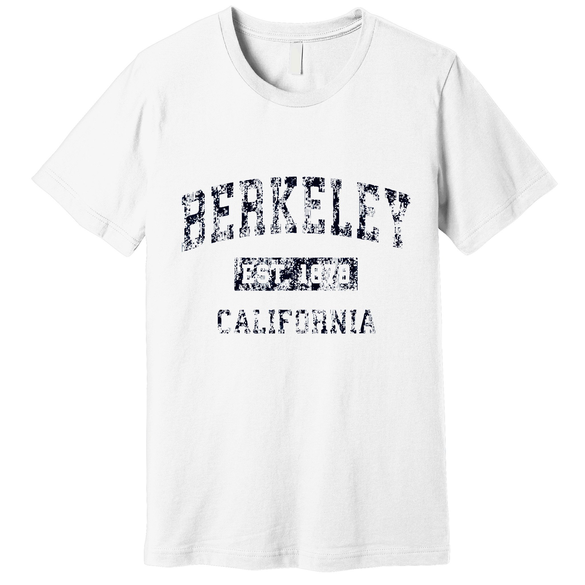 Berkeley California CA Vintage Sports Design Navy Print  Premium T-Shirt