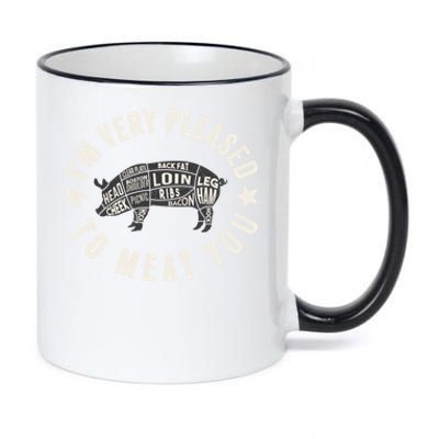 Butcher Chef Cook Bbq Grill And Pig Meat Beef Smoker Gift 11oz Black Color Changing Mug