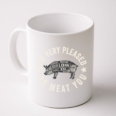 Butcher Chef Cook Bbq Grill And Pig Meat Beef Smoker Gift Coffee Mug