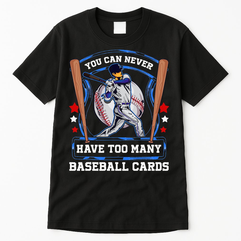 Baseball Cards Collector Tall T-Shirt
